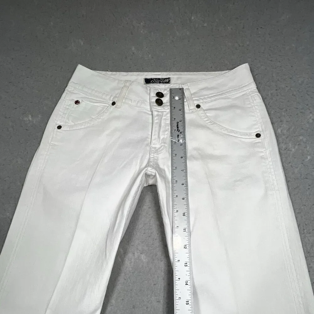 Hudson Jeans White Women's Boot Cut Jeans - Picture 8 of 16